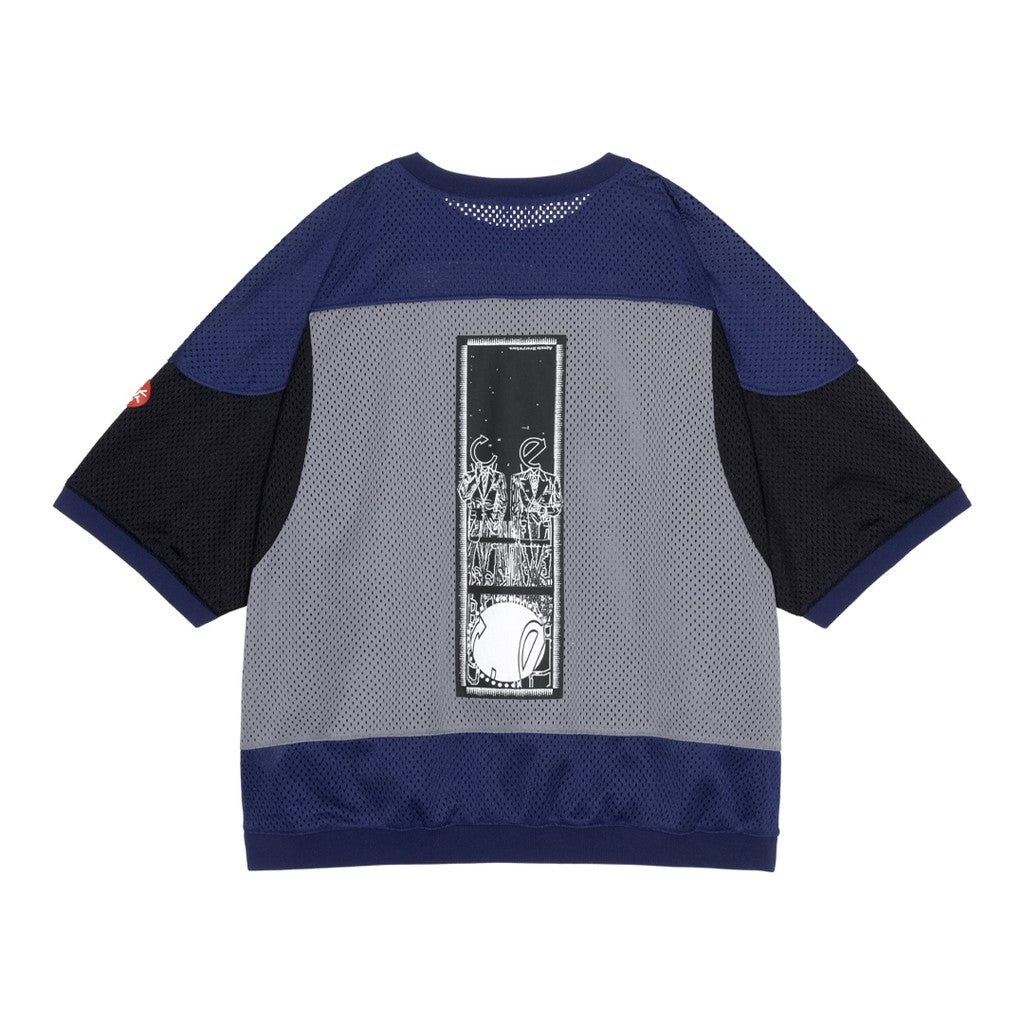 MD Temporal Distortion MESH SS TOP #NAVY [CES30CS23]