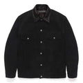 SUEDE LEATHER TRUCKER JACKET #BLACK [24FW-WMO-BL08]