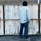 DOUBLE KNEE INDIGO DENIM PANTS #INDIGO [BWU-DKIDP]