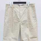 迪克斯 | 褶襉長褲 #米白色 [25SS-WMP-DC01]