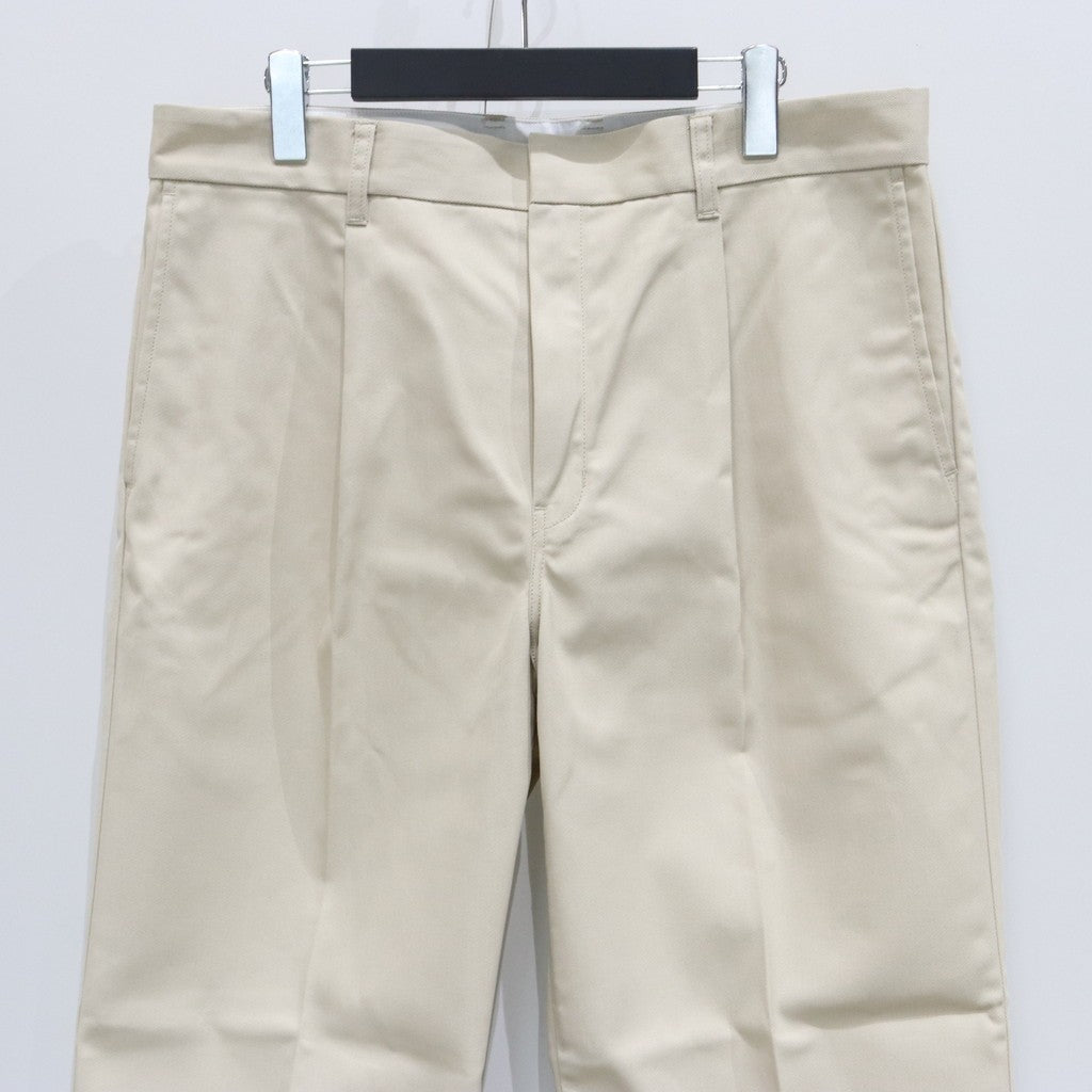 迪克斯 | 褶襉長褲 #米白色 [25SS-WMP-DC01]