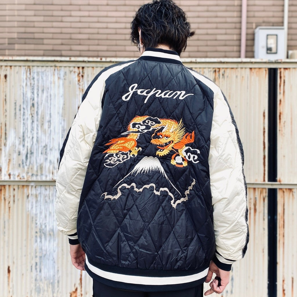 REVERSIBLE 「SKAJAN」 DOWN JACKET #BK×OFF / BK×D.PURPLE [TAION