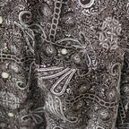 TECH BUTTON DOWN L/S SHIRT PAISLEY #BROWN [BE-81024]