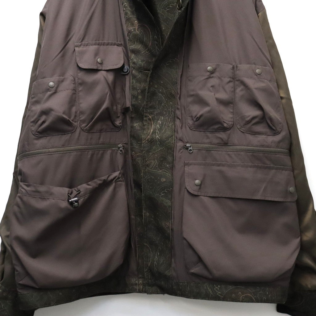 TECH FLYING SHIRT CORDUROY PAISLEY #D.BROWN [BE-88026W]