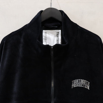 VELOUR TRACK JACKET #BLACK [FW24-JK14]