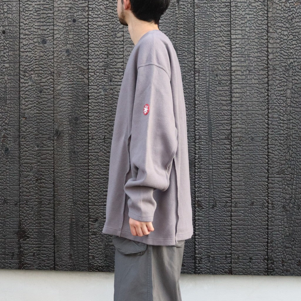 SIDE SEAM DBL KNIT LONG SLEEVE #KHAKI [CES29CS22]