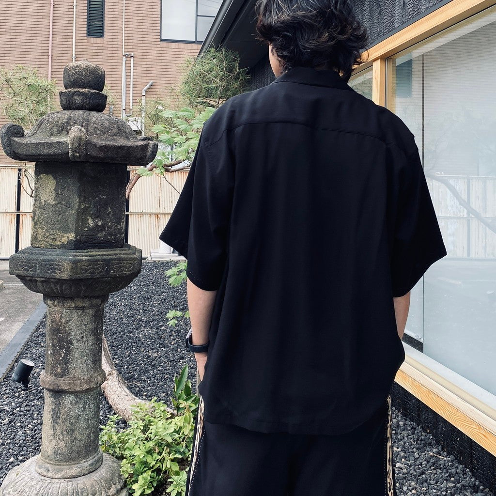 SWITCHING SHIRT S/S ( TYPE-1 ) #L-BLUE [26SS-WMS-OC02]