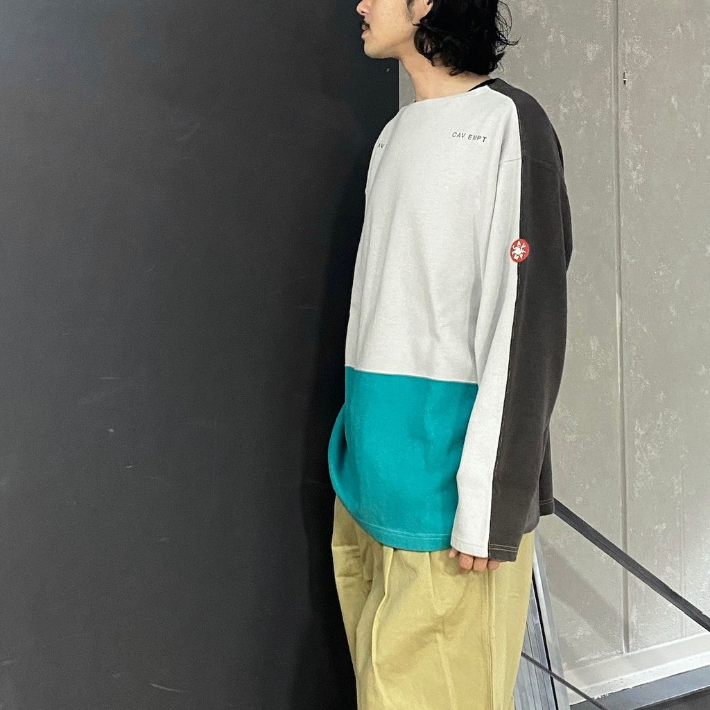 3 COLOR DBL KNIT BOAT NECK #GREY [CES26CS23]