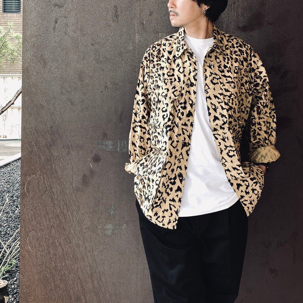 LEOPARD FATIGUE JACKET #BEIGE [26FWE-WMO-ML02]
