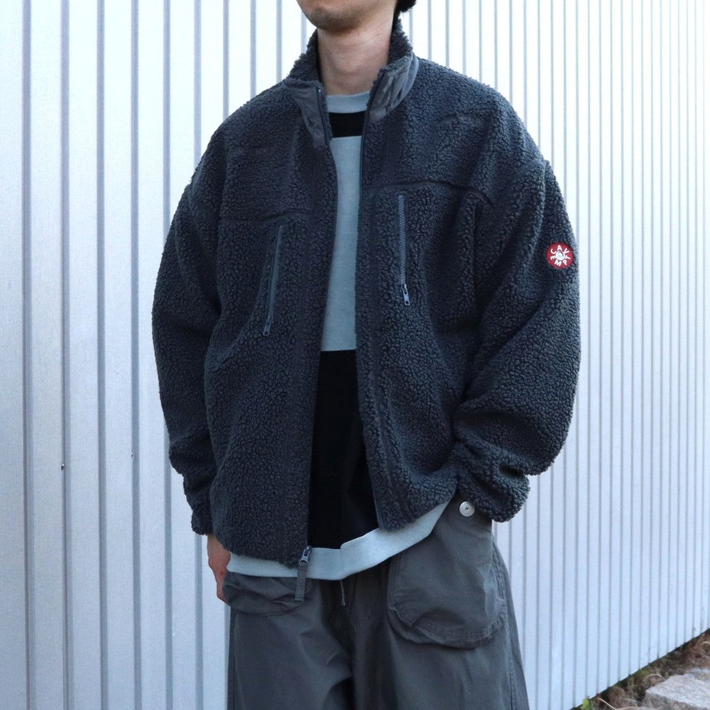 STAND COLLAR BOA ZIP UP #GREY [CES28CS26] – cocorozashi