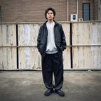 TECH SYNTHETIC SKIN WINDBREAKER JACKET #BLACK [BJ-40025W]