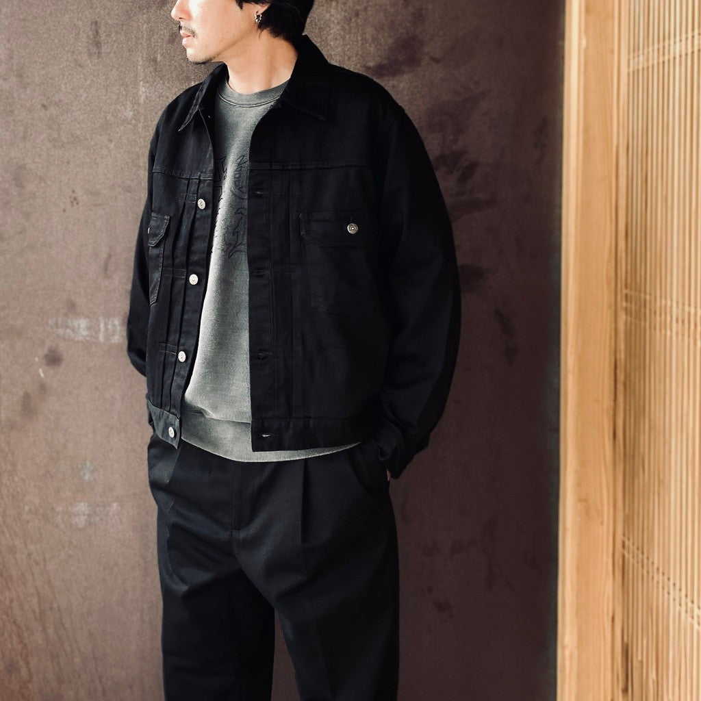 TRUCKER JACKET #BLACK [26FWE-WMO-BL05]