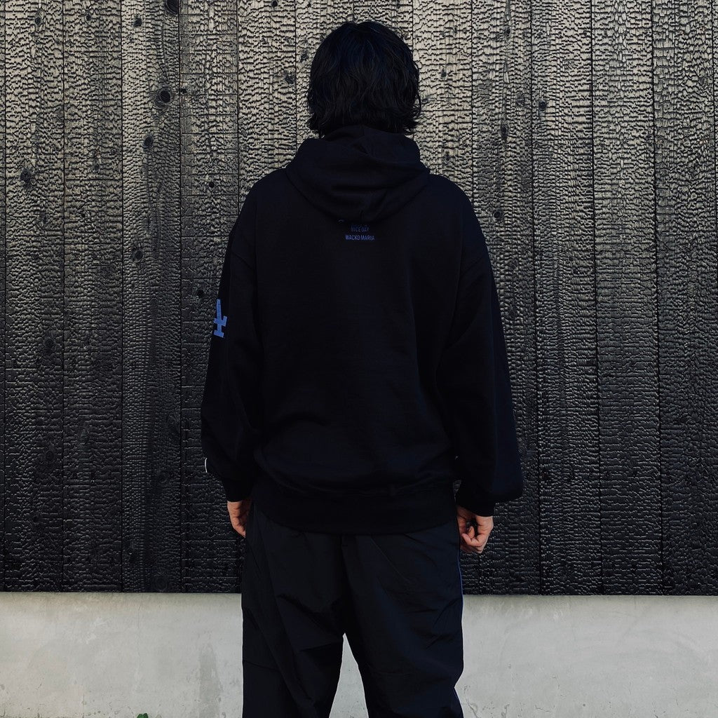 MLB | LA | HEAVY WEIGHT PULLOVER HOODED SWEAT SHIRT ( TYPE-2 ) #BLACK [MLB-WM-SS02]