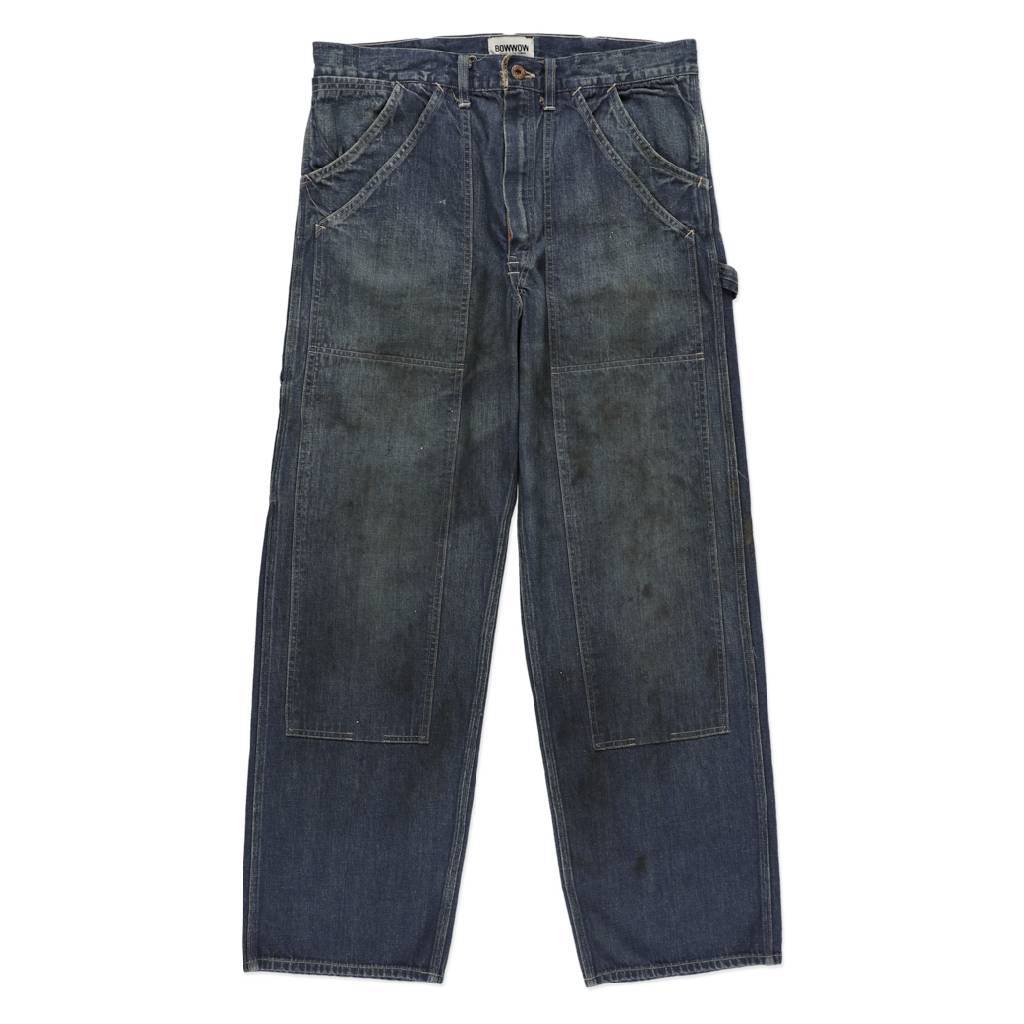 DOUBLE KNEE INDIGO DENIM PANTS #INDIGO [BWU-DKIDP]