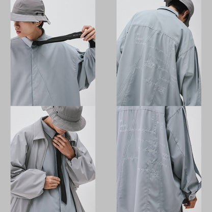 「MA-Z3」 Mode Architekt Embroidered Shirt #L-GRAY [GOOPI-24AW-OCT-01]