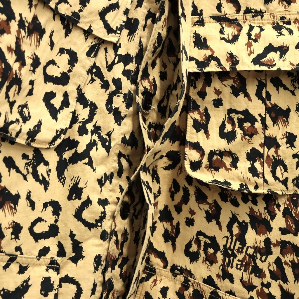 LEOPARD FATIGUE JACKET #BEIGE [26FWE-WMO-ML02]