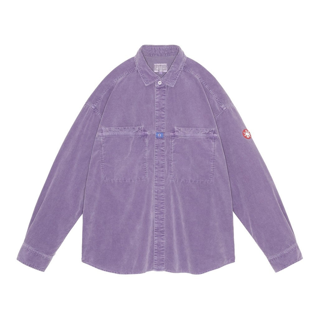OVERDYE CORD DESIGN BIG SHIRT #PURPLE [CES28SH03]