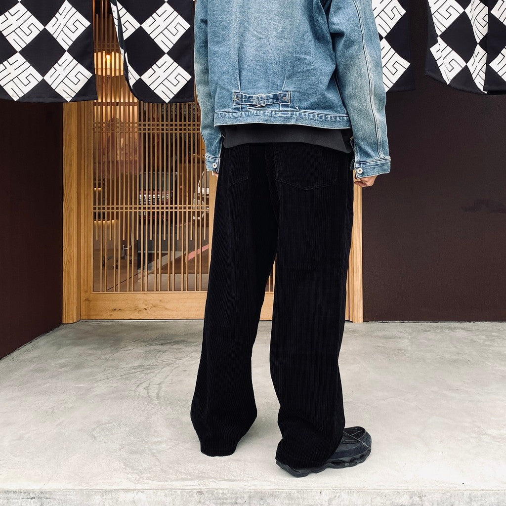 Corduroy Baggy Jeans #Black [SD26F-PT06]