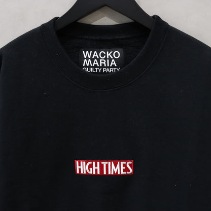 HIGHTIMES | HEAVY WEIGHT CREW NECK SWEAT SHIRT #BLACK [HIGHTIMES-WM-SS16]