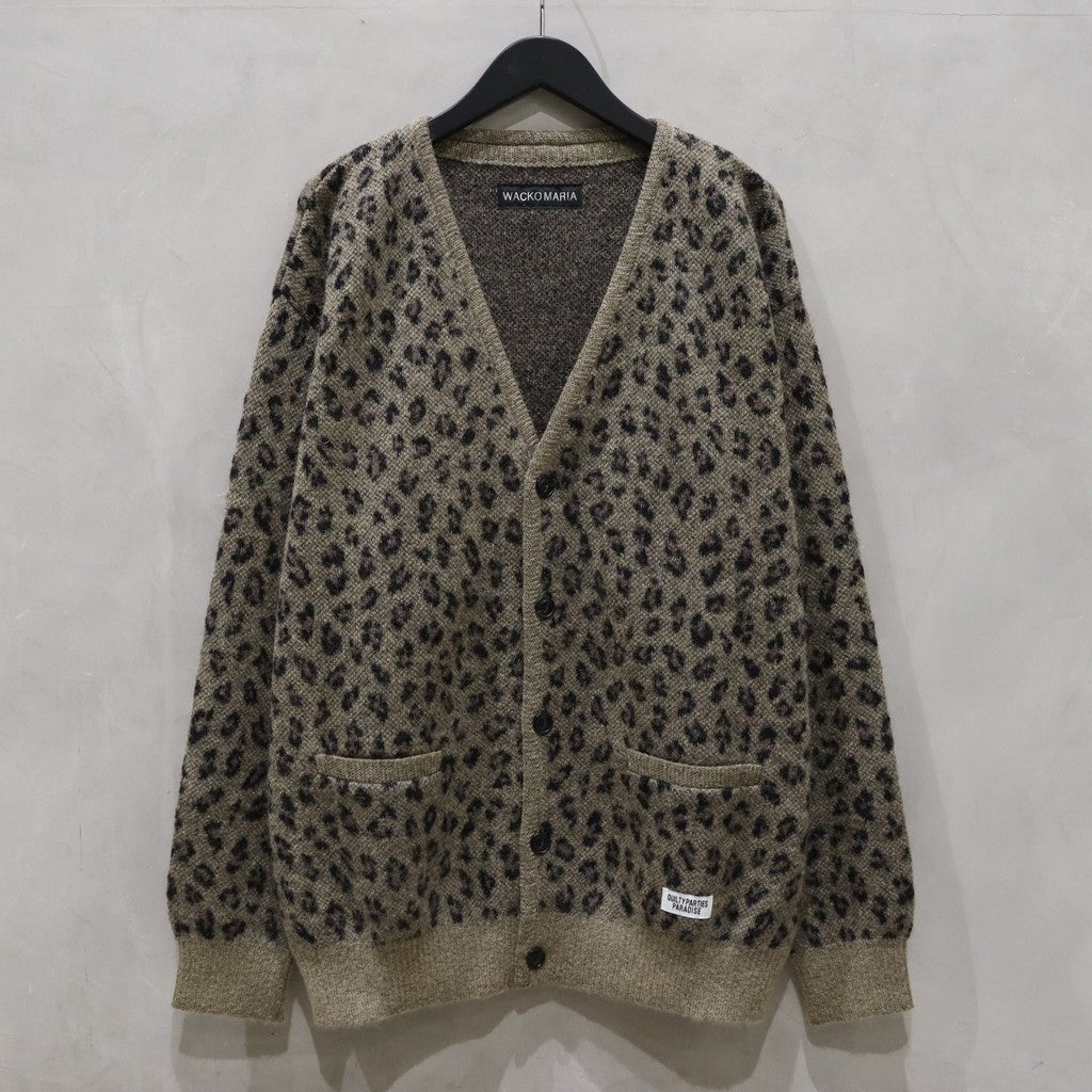 LEOPARD MOHAIR CARDIGAN #BEIGE [24FW-WMK-KN12]
