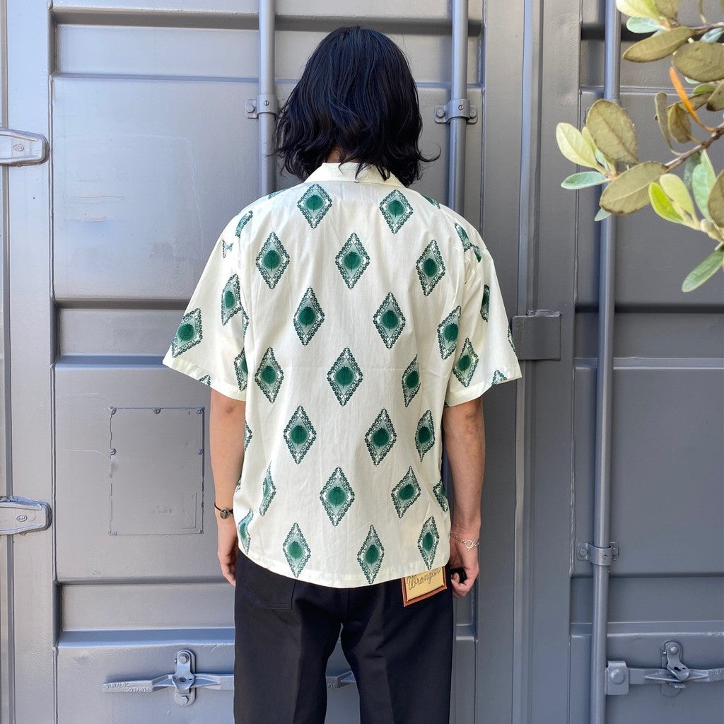 Emblem Aloha 襯衫 #白色 [SC2410-SH06]