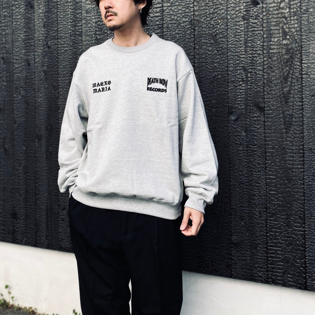 DEATH ROW RECORDS | HEAVY WEIGHT CREW NECK SWEAT SHIRT #GRAY