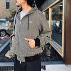 Tweed Hooded Active Jacket #Grey [SD26F-JK02]