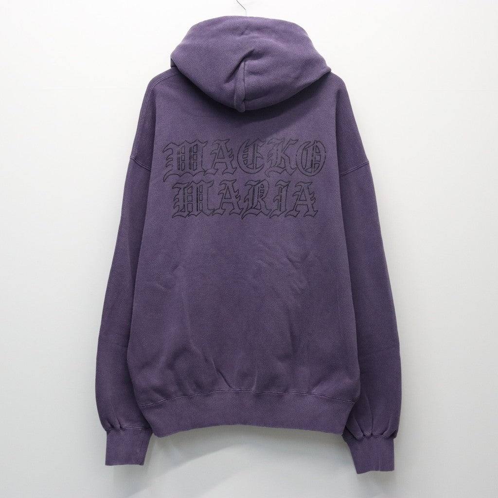 WASHED MIDDLE WEIGHT PULLOVER HOODED SWEAT SHIRT #PURPLE [26SS-WMC-SS05]
