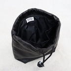 LEATHER POUCH #BLACK [26SS-WMA-BG14]