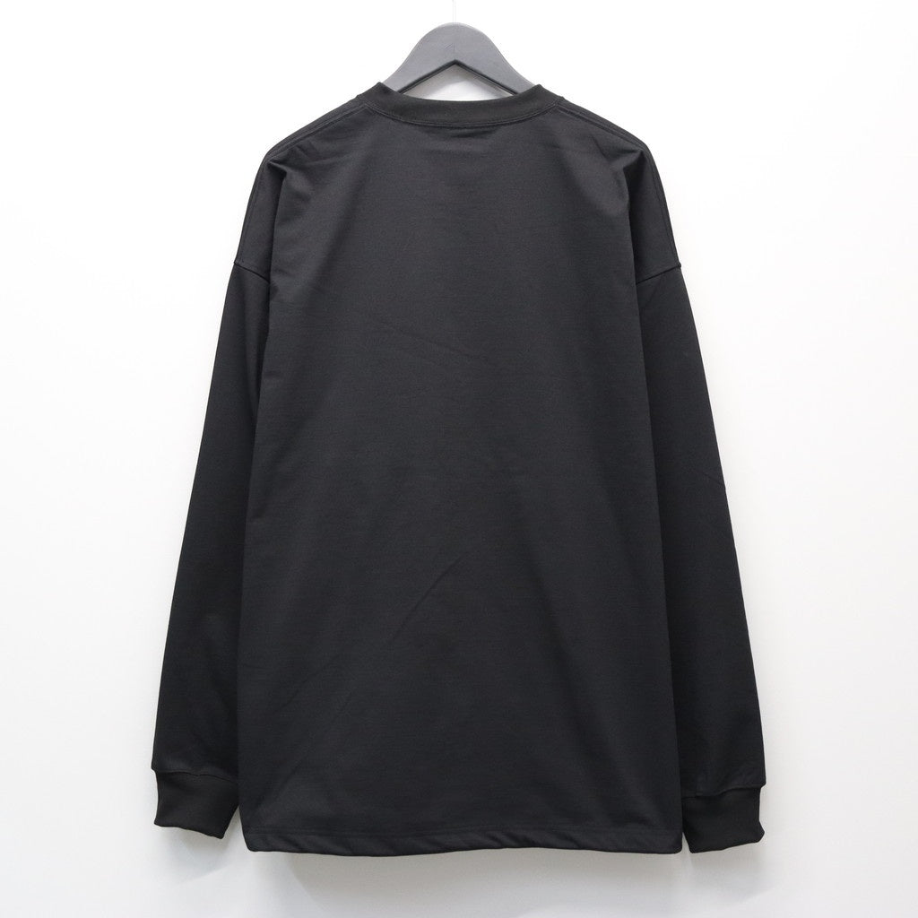 TECH DRAWSTRING L/S TEE #BLACK [BE-34026]