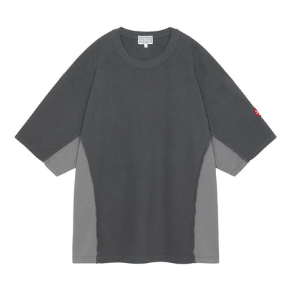 SIDE SEAM DBL KNIT T #CHARCOAL [CES26T22]