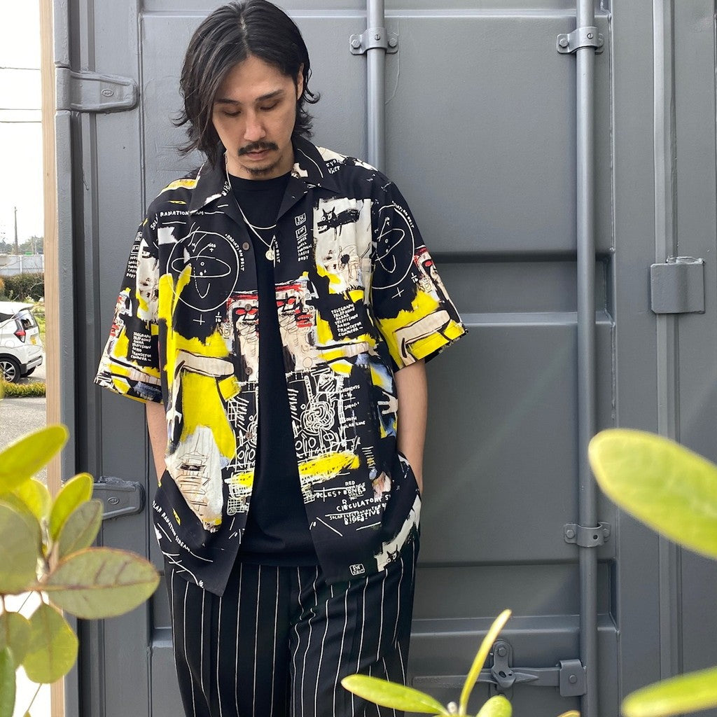 JEAN-MICHEL BASQUIAT | S/S HAWAIIAN SHIRT -TYPE 1- #ONE [BASQUIAT-WM-HI22]