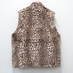 WILD THINGS | LEOPARD FUR HAPPY VEST ( TYPE-2 ) #L-PINK [26FW-WMO-WT06]