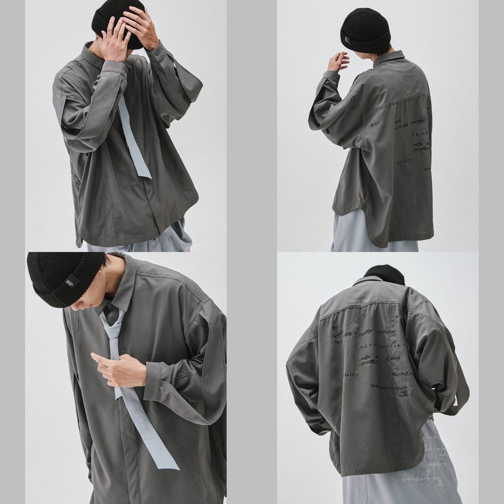 “MA-Z3” Mode Architekt 刺繡襯衫 #IRON [GOOPI-24AW-OCT-01]