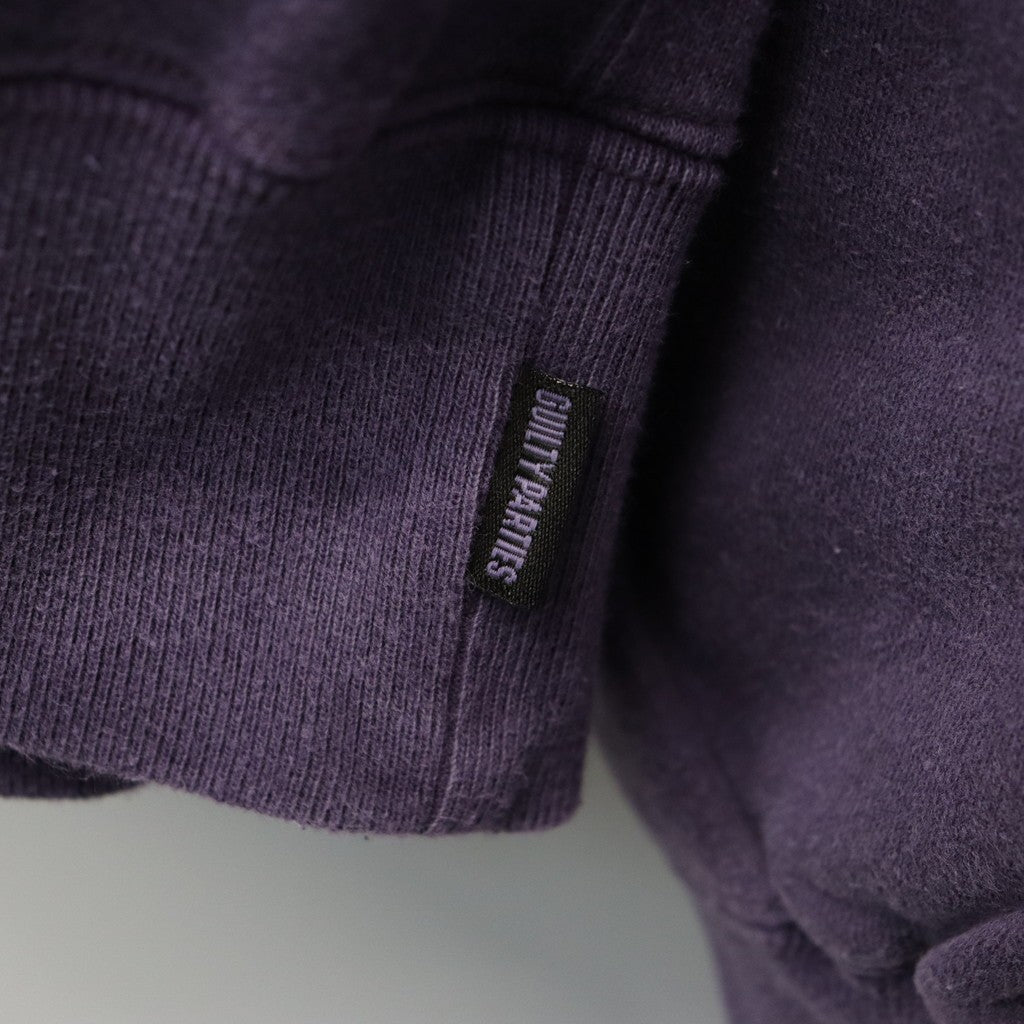 WASHED MIDDLE WEIGHT CREW NECK SWEAT SHIRT #PURPLE [26SS-WMC-SS06]