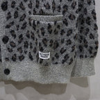 LEOPARD MOHAIR CARDIGAN #GRAY [24FW-WMK-KN12]