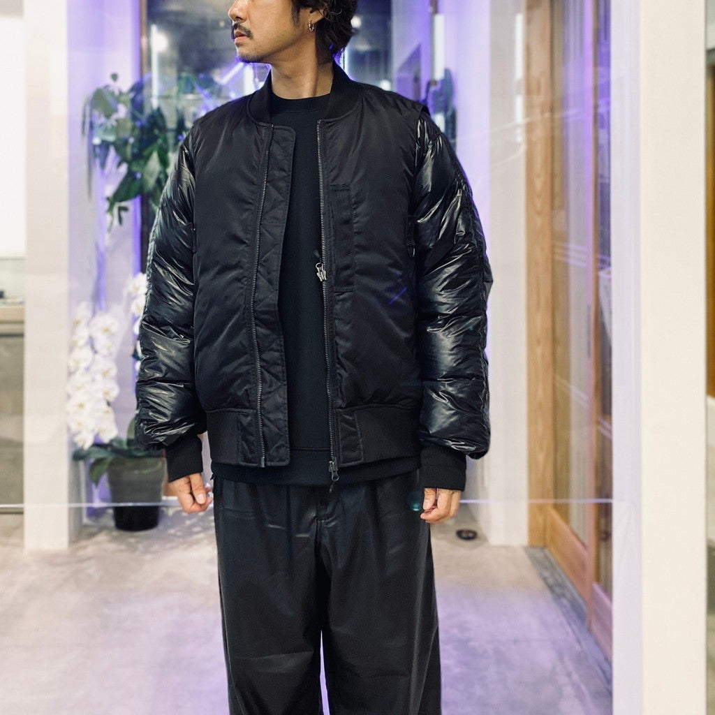 TECH 2WAY MA-1 DOWN JACKET #BLACK [BW-40025W]