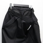 TWISTPOLYESTER WIDE SHORTS #BLACK [FST15261U0002]