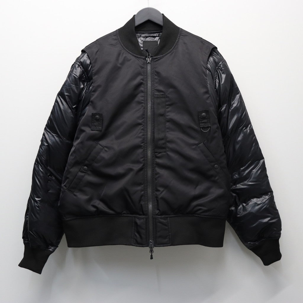 TECH 2WAY MA-1 DOWN JACKET #BLACK [BW-40025W]