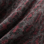 LEOPARD MOHAIR JACQUARD CARDIGAN #CHARCOAL [26FW-WMK-KN17]