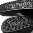 BIG LABEL SLIDE SANDAL #Black [SU26-A09]