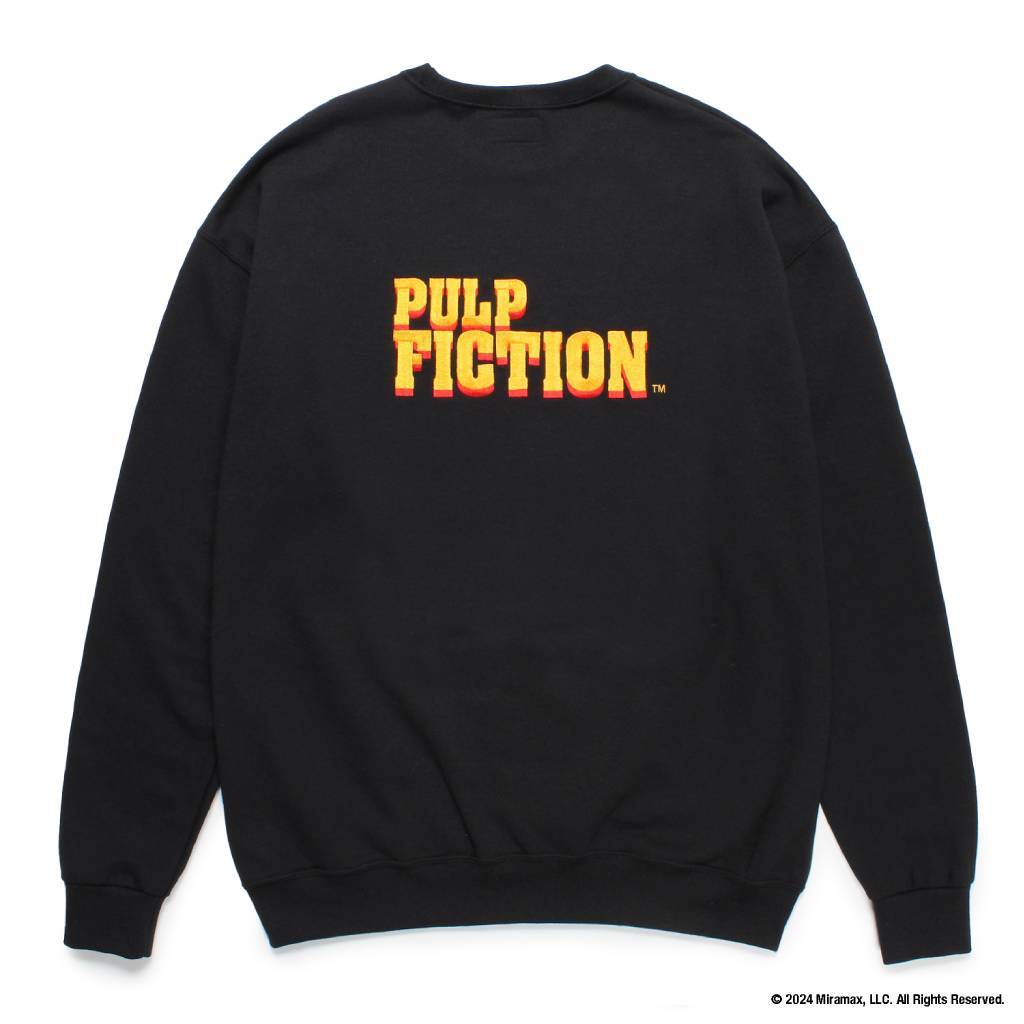 PULP FICTION | CREW NECK SWEAT SHIRT (TYPE-3) #BLACK [PF-WM-SS06]