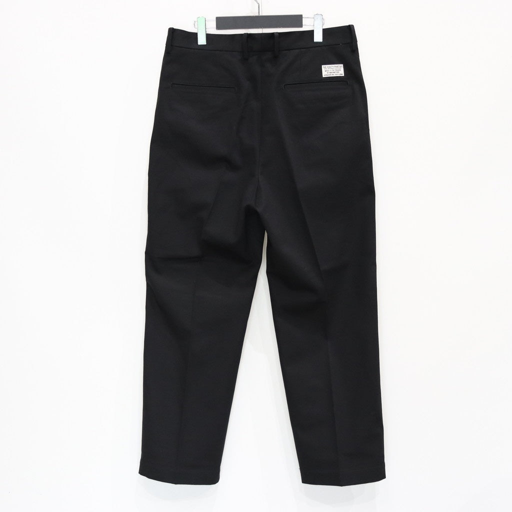 DOUBLE PLEATED CHINO TROUSERS #BLACK [25SS-WMP-PT13]