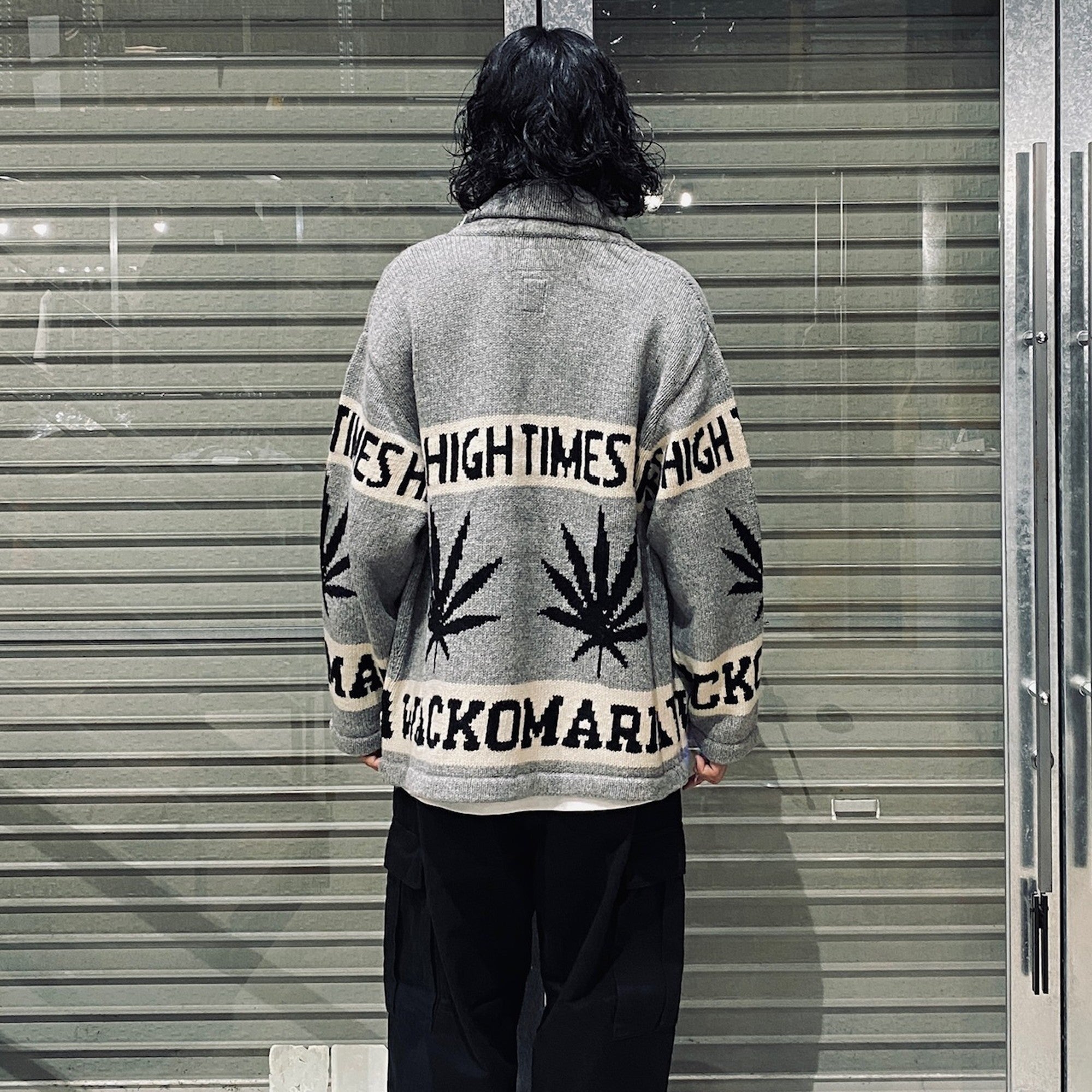 HIGHTIMES | COWICHAN SWEATER #GRAY [HIGHTIMES-WM-KN04]