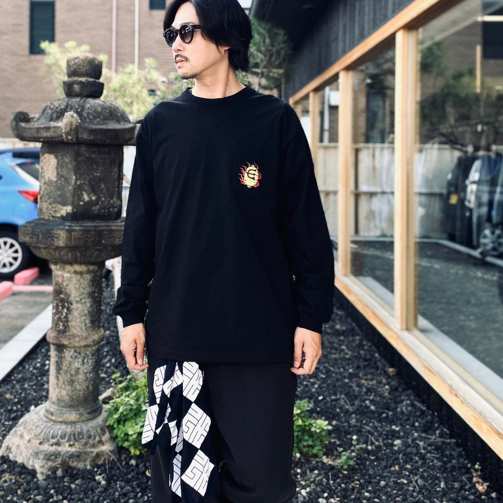 HYAKKI YAENZU LS TEE #Black [26FW_T02]