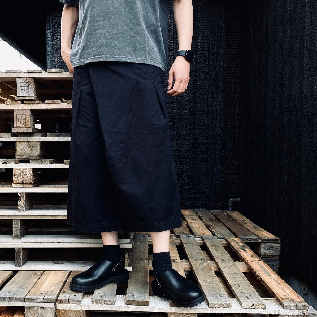 Wrapped Work Short(AGED TWILL) #BLACK [M-P3-DW3]
