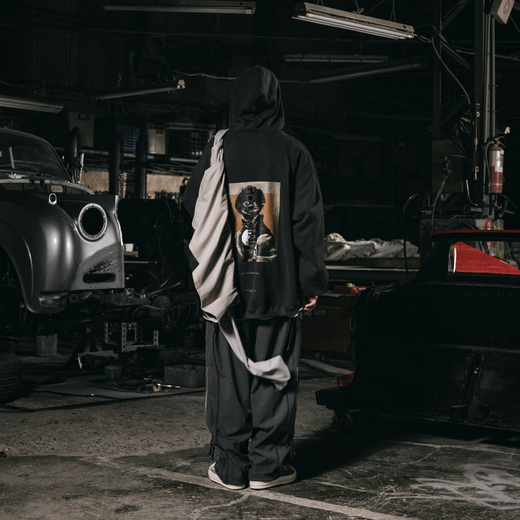 「G7-H1」陰影漆連帽衫#IRON [GOOPI-23AW-OCT-03]