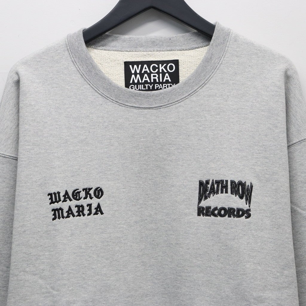 DEATH ROW RECORDS | HEAVY WEIGHT CREW NECK SWEAT SHIRT #GRAY [DEATHROW-WM-SS06]