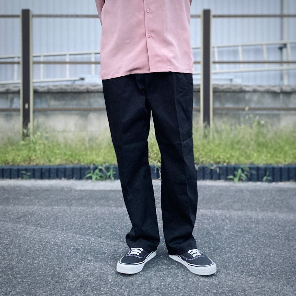 DOUBLE PLEATED CHINO TROUSERS ( TYPE-1 ) #BLACK [25FW-WMP-PT01]