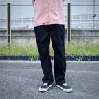 DOUBLE PLEATED CHINO TROUSERS ( TYPE-1 ) #BLACK [25FW-WMP-PT01]